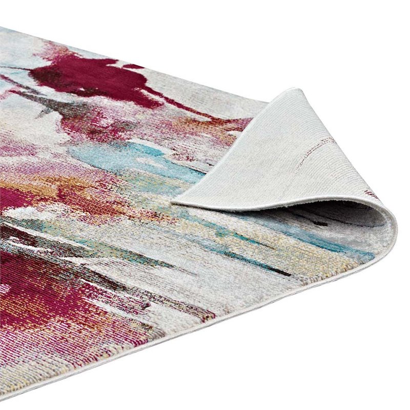 Modway Blume 4' x 6' Abstract Floral Area Rug
