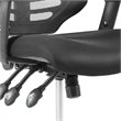 Modway Calibrate Adjustable Swivel Mesh Fabric Drafting Chair in Black