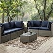Modway Cerelia 5' x 8' Trellis Area Rug in Beige
