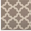 Modway Cerelia 5' x 8' Trellis Area Rug in Beige