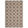 Modway Cerelia 5' x 8' Trellis Area Rug in Beige