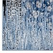Modway Chiara 5' x 8' Floral Lattice Area Rug in Morroccan Blue