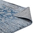 Modway Chiara 5' x 8' Floral Lattice Area Rug in Morroccan Blue