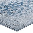 Modway Chiara 5' x 8' Floral Lattice Area Rug in Morroccan Blue