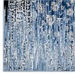 Modway Chiara 8' x 10' Floral Lattice Area Rug in Morroccan Blue
