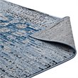 Modway Chiara 8' x 10' Floral Lattice Area Rug in Morroccan Blue