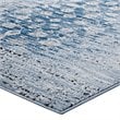 Modway Chiara 8' x 10' Floral Lattice Area Rug in Morroccan Blue