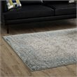 Modway Dilys 5' x 8' Floral Lattice Area Rug in Teal and Brown