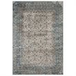 Modway Dilys 5' x 8' Floral Lattice Area Rug in Teal and Brown