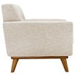 Modway Engage Modern Fabric 2-Piece Sofa Set with Armchairs in Beige