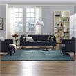 Modway Enyssa 8' x 10' Shag Area Rug in Aqua Blue and Ivory