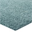 Modway Enyssa 8' x 10' Shag Area Rug in Aqua Blue and Ivory