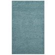 Modway Enyssa 8' x 10' Shag Area Rug in Aqua Blue and Ivory