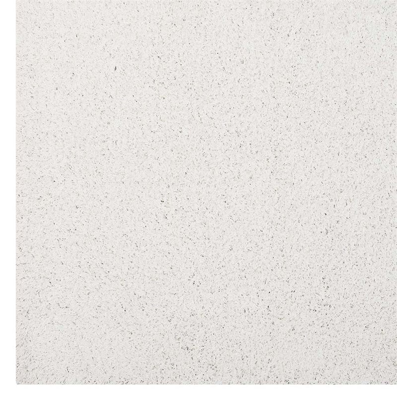 Modway Enyssa 5' x 8' Shag Area Rug in Ivory White