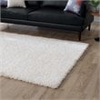Modway Enyssa 5' x 8' Shag Area Rug in Ivory White