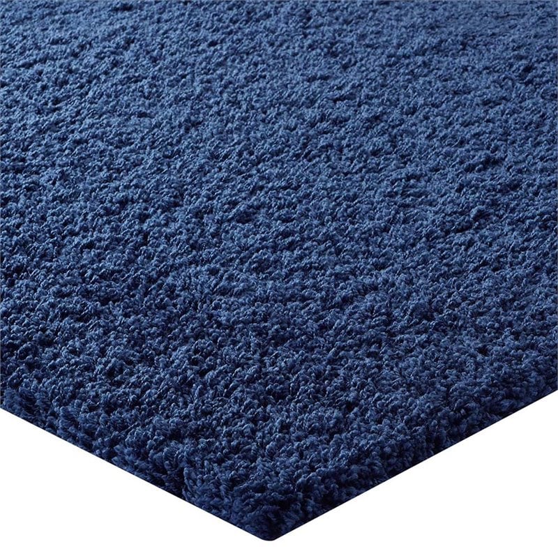Modway Enyssa 5' x 8' Shag Area Rug in Navy