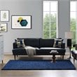 Modway Enyssa 5' x 8' Shag Area Rug in Navy