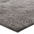 Modway Gamela 5' x 8' Ornate Floral Medallion Area Rug in Dark Brown