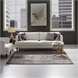 Modway Gamela 8' x 10' Ornate Floral Medallion Area Rug in Dark Brown
