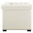 Modway Heritage Tufted Performance Velvet Accent Armchair in Ivory