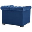 Modway Heritage Tufted Performance Velvet Accent Armchair in Midnight Blue