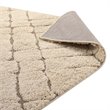 Modway Jubilant 5' x 8' Abstract Geometric Shag Area Rug in Cream