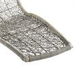 Modway Landscape Rattan & Fabric Patio Swing Chair in Light Gray and Navy