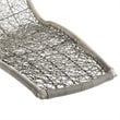 Modway Landscape Rattan & Fabric Patio Swing Chair in Light Gray and Red