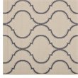 Modway Linza 8' x 10' Wave Abstract Trellis Area Rug in Beige