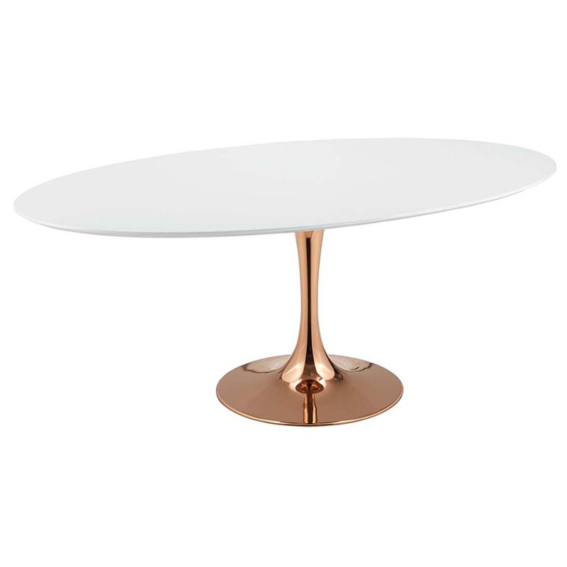 Modway Lippa 78 Oval Pedestal Dining, Oval Pedestal Dining Table
