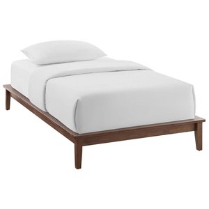 modway lodge mates platform bed in cappuccino
