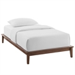 Modway Lodge Twin Mates Platform Bed in Walnut