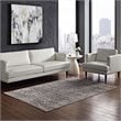Modway Margarida 8' x 10' Turkish Area Rug in Blue and Cream