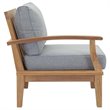 Modway Marina 10 Piece Patio Sofa Set in Natural and Gray