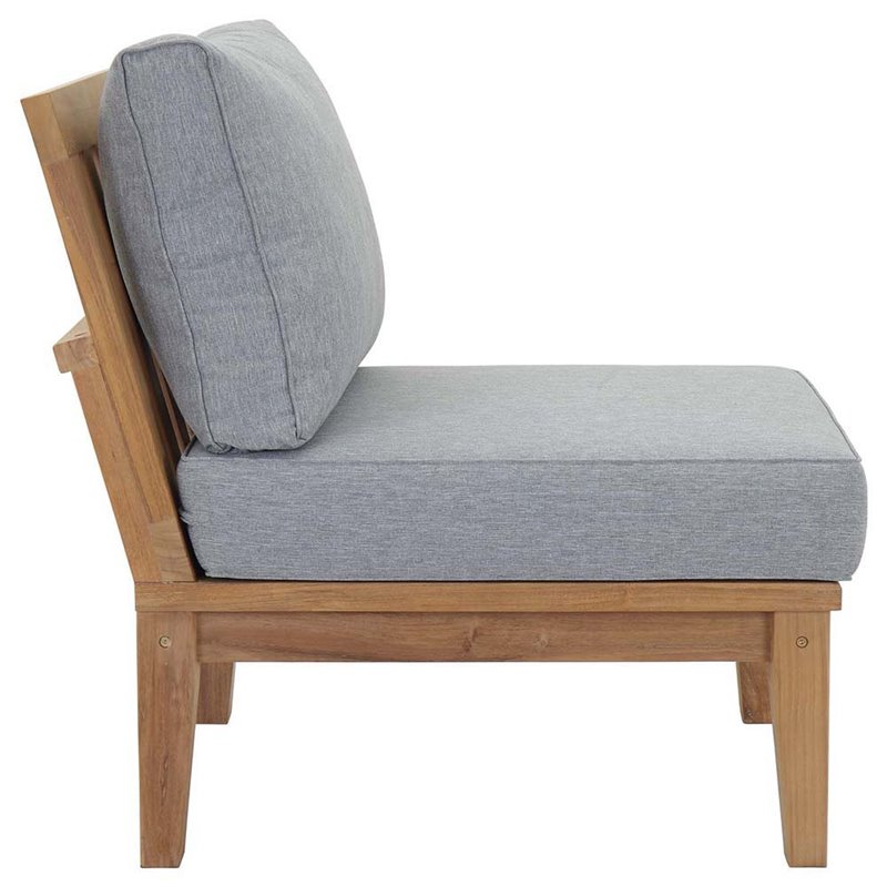 Modway Marina 10 Piece Patio Sofa Set in Natural and Gray