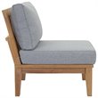 Marina 10 Piece Outdoor Patio Teak Set in Natural Gray