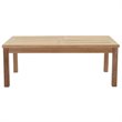 Marina 4 Piece Outdoor Patio Teak Set in Natural Navy