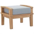Marina 4 Piece Outdoor Patio Teak Set in Natural Gray