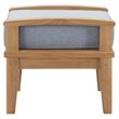 Marina 4 Piece Outdoor Patio Teak Set in Natural Gray