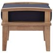 Marina 4 Piece Outdoor Patio Teak Set in Natural Navy