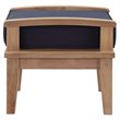 Marina 5 Piece Outdoor Patio Teak Set in Natural Navy
