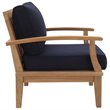 Marina 6 Piece Outdoor Patio Teak Set in Natural Navy