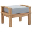 Marina 8 Piece Outdoor Patio Teak Set in Natural Gray