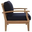 Marina 8 Piece Outdoor Patio Teak Set in Natural Navy