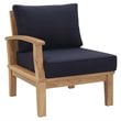 Marina 8 Piece Outdoor Patio Teak Set in Natural Navy