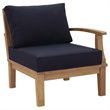 Marina 8 Piece Outdoor Patio Teak Set in Natural Navy