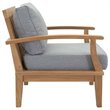 Modway Marina 9 Piece Patio Sofa Set in Natural and Gray