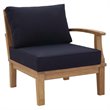 Modway Marina 9 Piece Patio Sofa Set in Natural and Navy