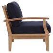 Modway Marina 9 Piece Patio Sofa Set in Natural and Navy