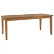 Modway Marina 7-Piece Teak Wood Patio Dining Set with Armchair in Natural